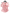 Pink blouse with a large bow on a hanger against a neutral background