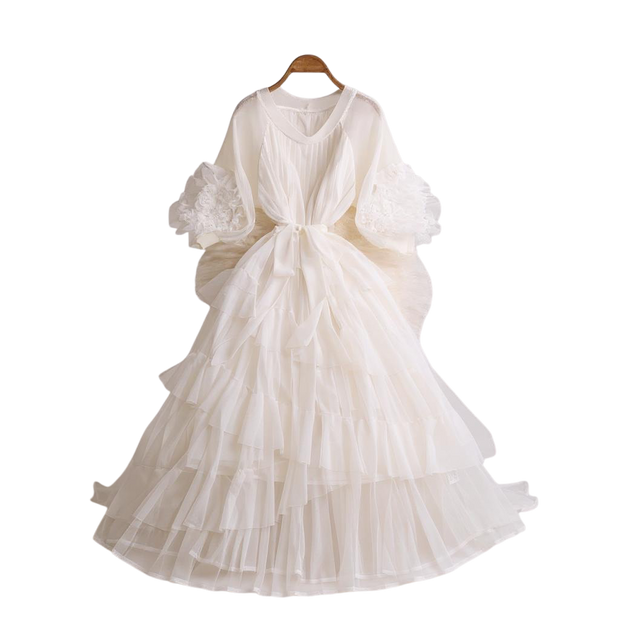 Floral Ruffle Mid Dress