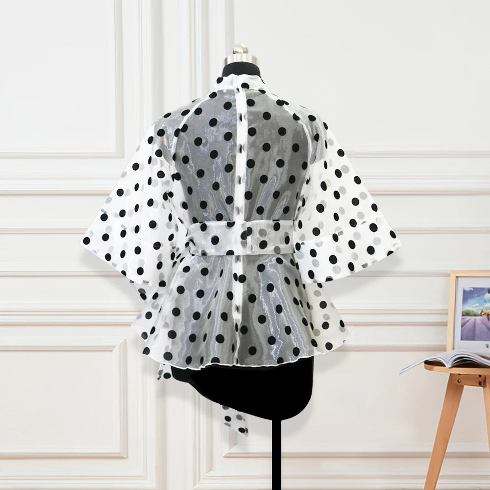 Polka Dot Summer Blouse