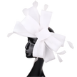 Feathered Mesh Immense Bow Fascinator