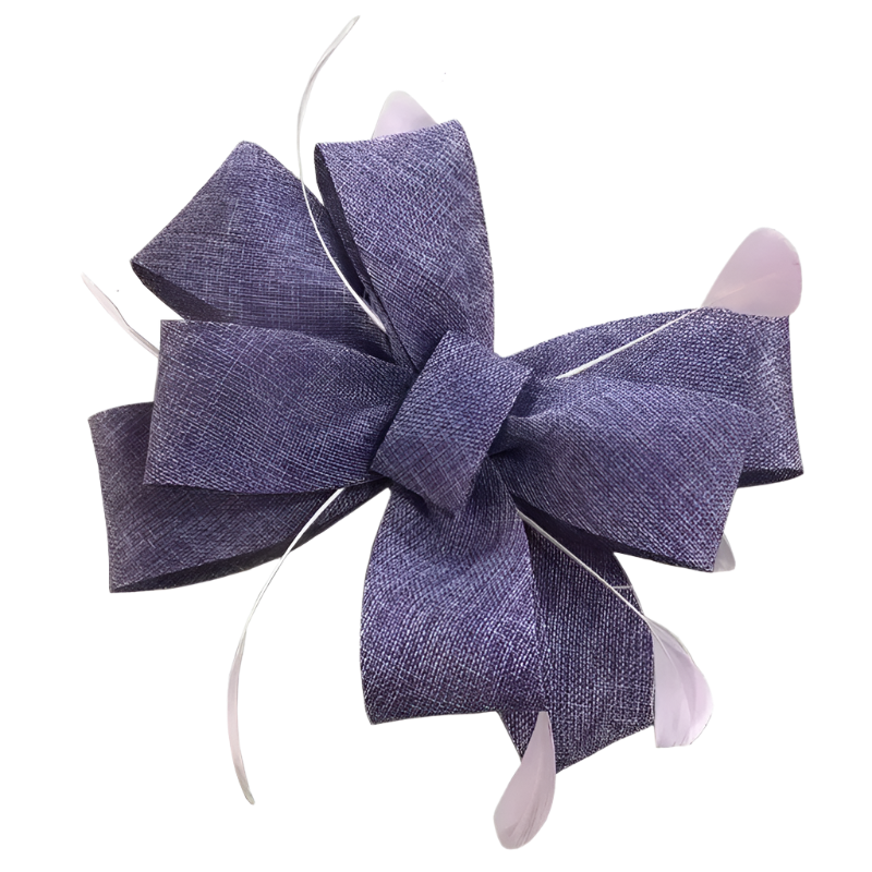 Feathered Mesh Immense Bow Fascinator