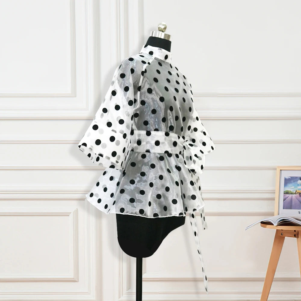Polka Dot Summer Blouse