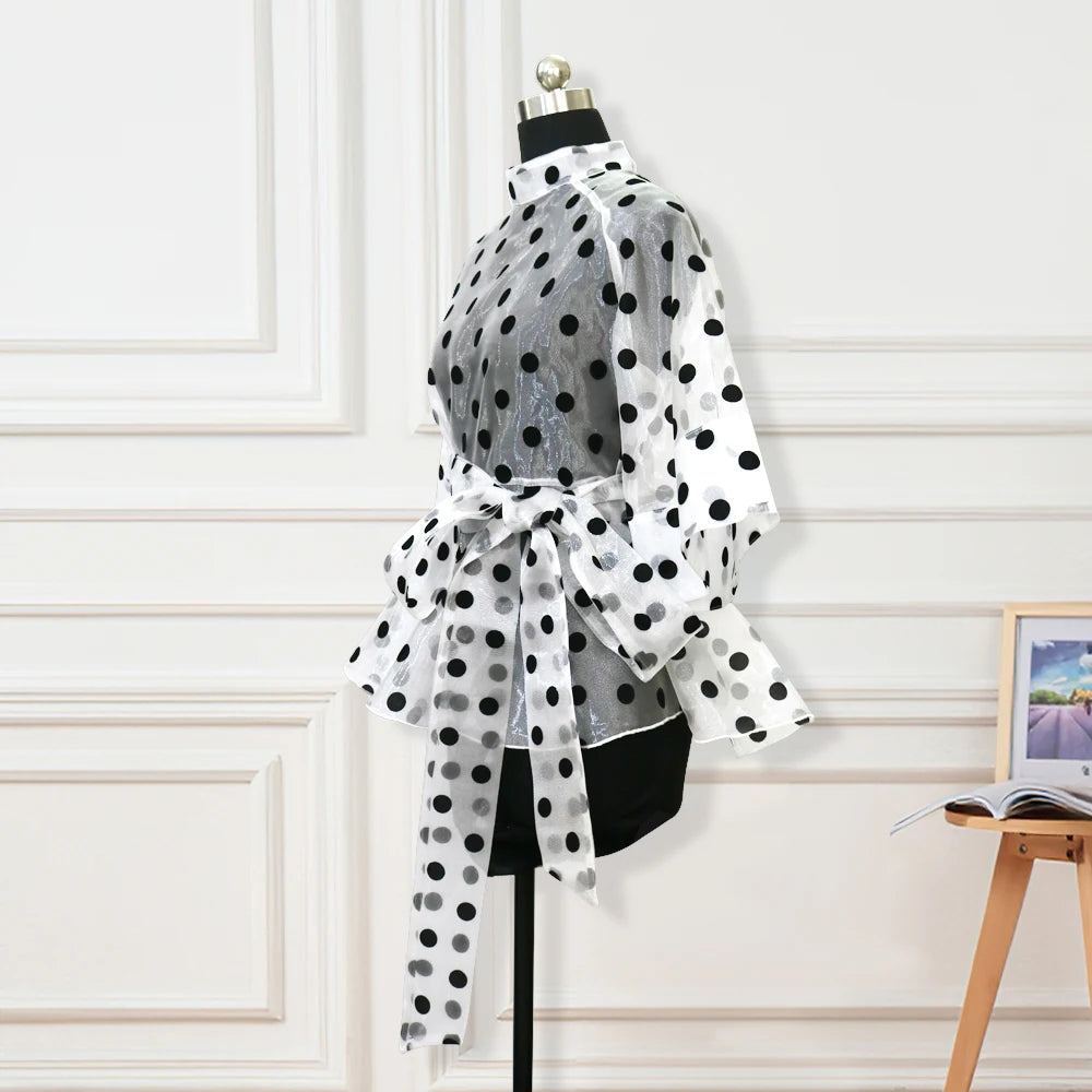 Polka Dot Summer Blouse