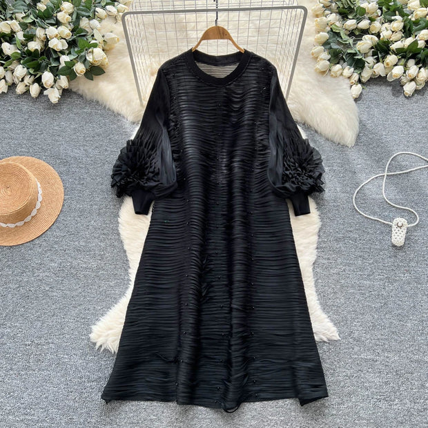 Pleated Boutique Loose Dress