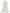 White dress with ruffled details on a white background