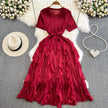 Ruffle Charm Mid Dress