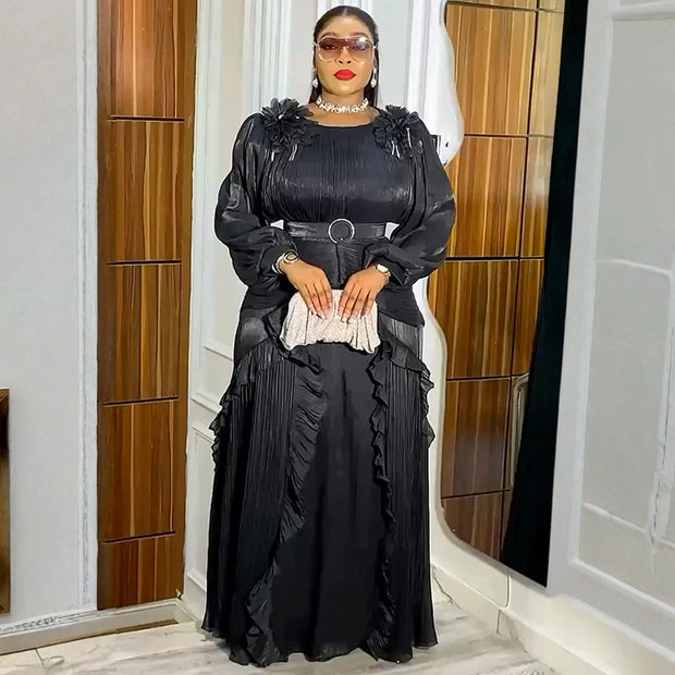 Luxury Pleated Party Dress