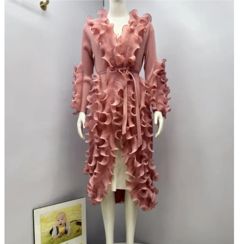 Festive 3D Mushroom Edge Dress