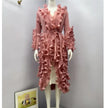 Festive 3D Mushroom Edge Dress