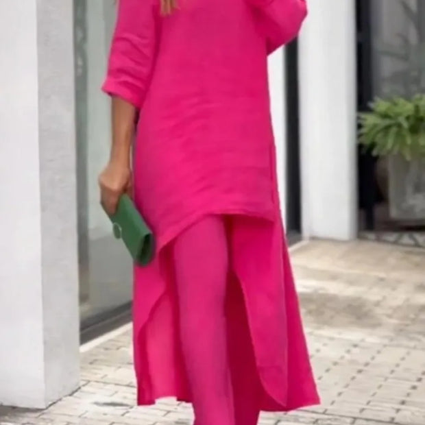 Cotton Linen City Street Fashion Set