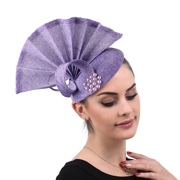 Derby Floral Fan Fascinator