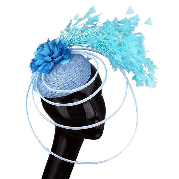 Elegant Feather-Cocktail Fascinator