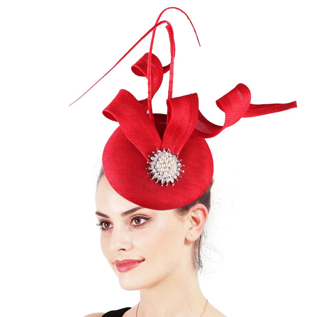 Elegant Mesh Ribbon Fascinator Hat