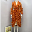 Festive 3D Mushroom Edge Dress