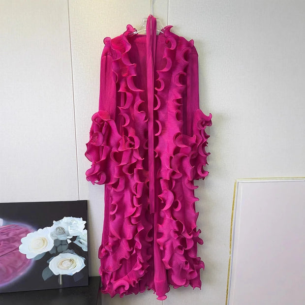 Festive 3D Mushroom Edge Dress