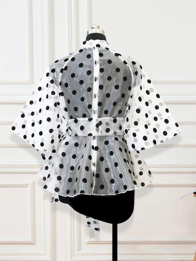 Polka Dot Summer Blouse