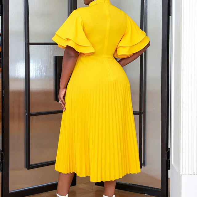 Butterfly Short Sleeve Party Dress