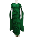 Pleated 3D Shawl Style Dress