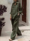 Autumn Solid Cotton Linen Set
