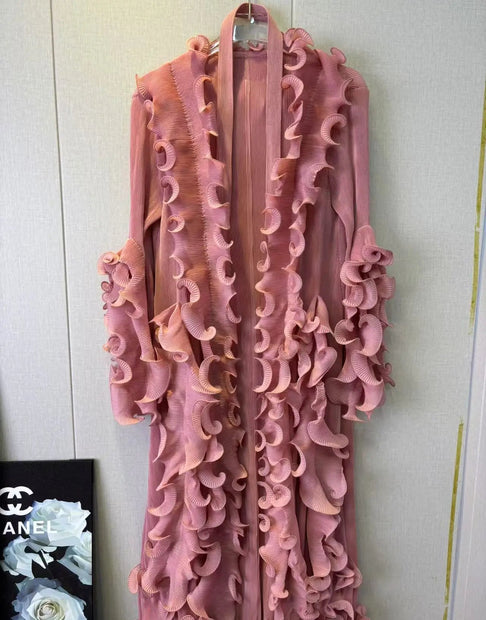 Festive 3D Mushroom Edge Dress