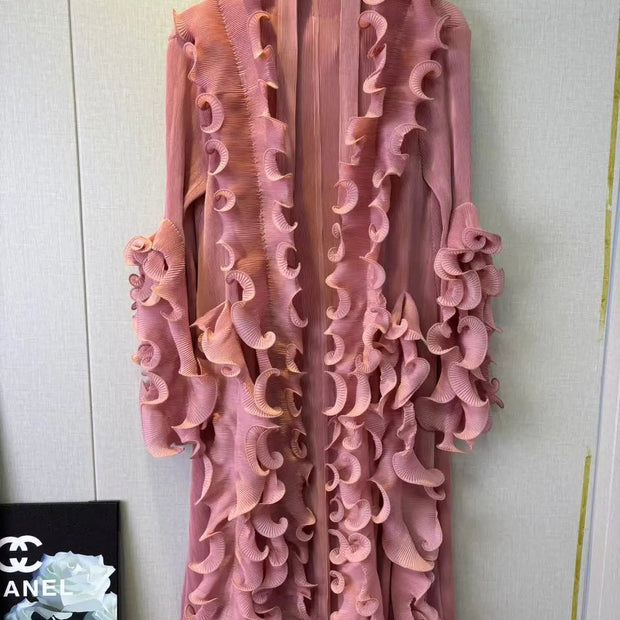 Festive 3D Mushroom Edge Dress