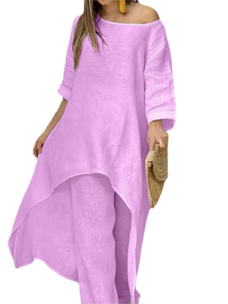 Cotton Linen City Street Fashion Set