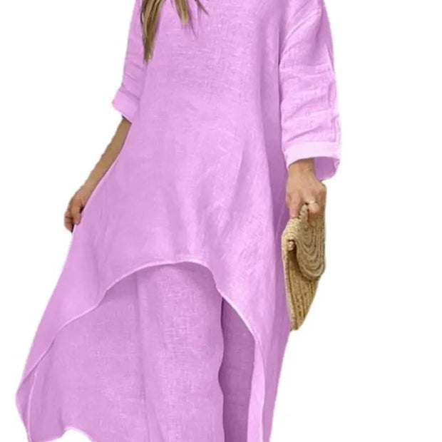 Cotton Linen City Street Fashion Set