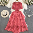 Ruffle Charm Mid Dress