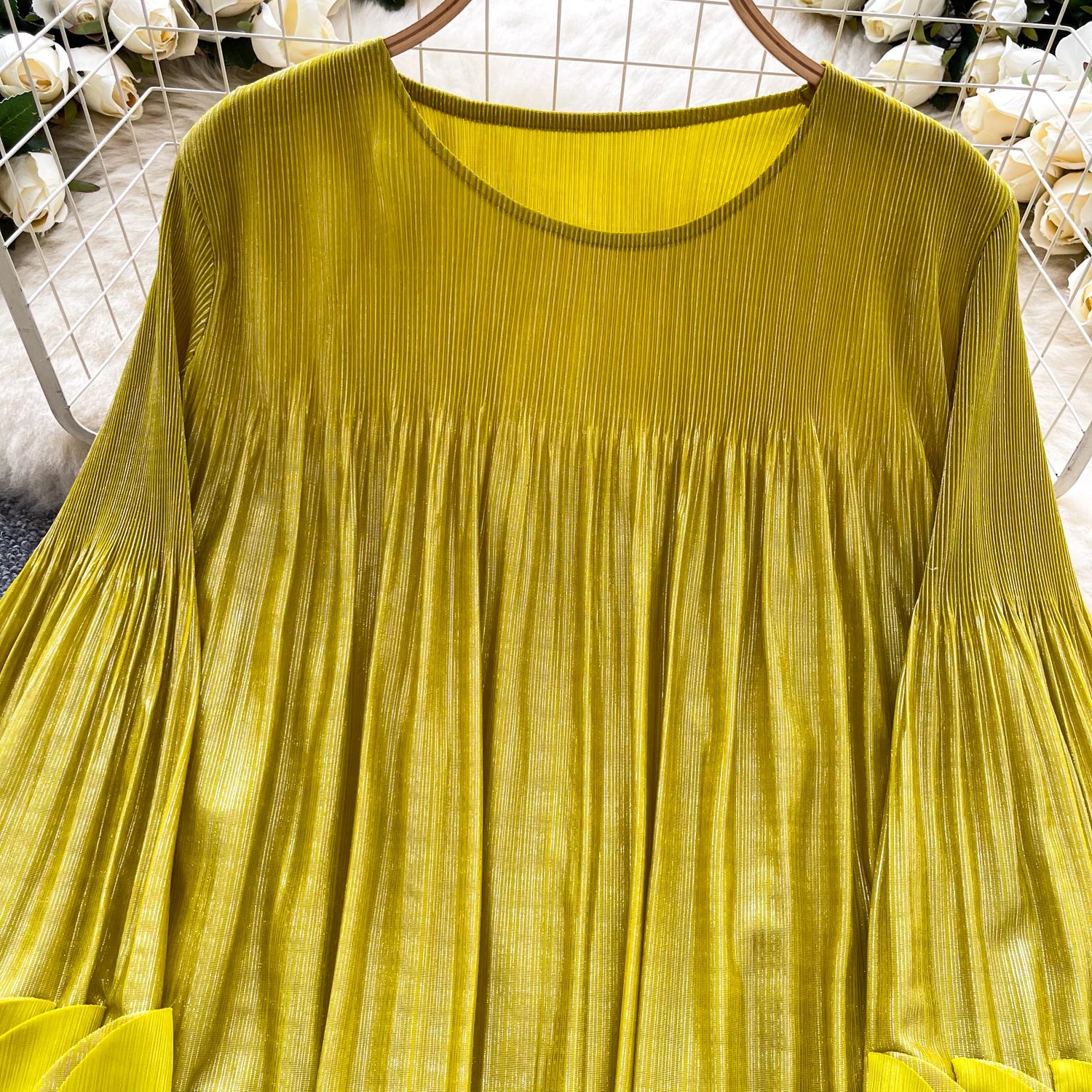 Bubble Sleeve Autumn Slim Fit Top