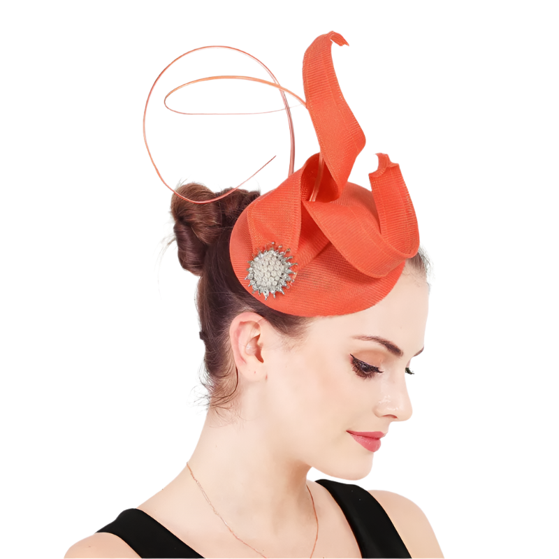 Elegant Mesh Ribbon Fascinator Hat
