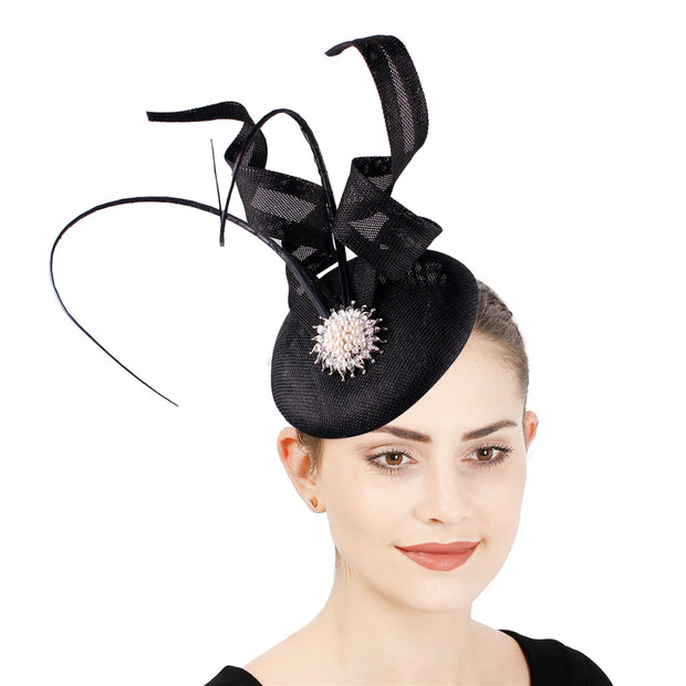 Elegant Mesh Ribbon Fascinator Hat
