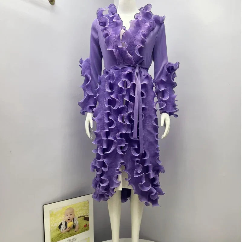 Festive 3D Mushroom Edge Dress