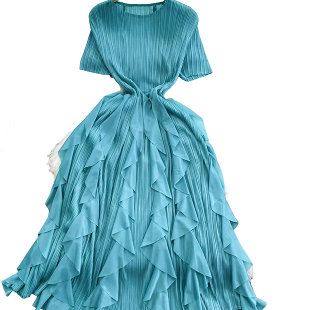 Ruffle Charm Mid Dress