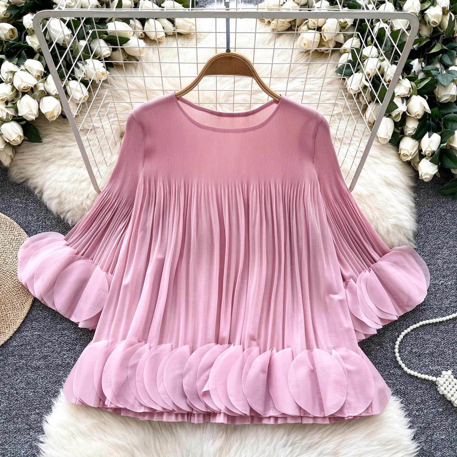 Bubble Sleeve Autumn Slim Fit Top