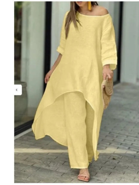 Cotton Linen City Street Fashion Set