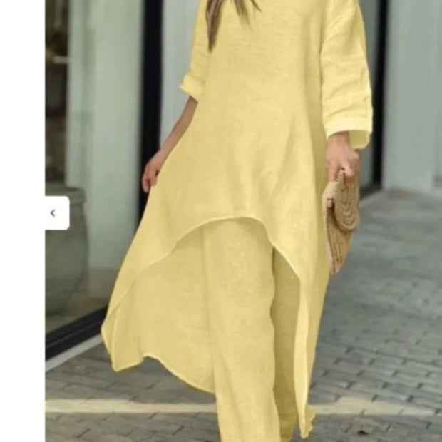 Cotton Linen City Street Fashion Set