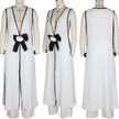Vintage Sleeveless Bow Tie Matching Set