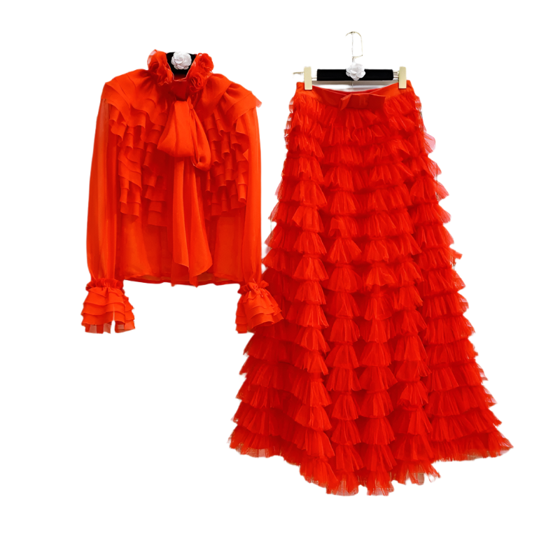 Elegant French Chiffon Commuter Set (Pieces sold separately)