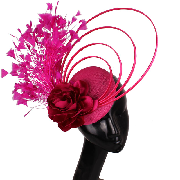 Elegant Feather-Cocktail Fascinator