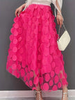 Vintage Polka Dot 3D Tulle Mesh Skirt