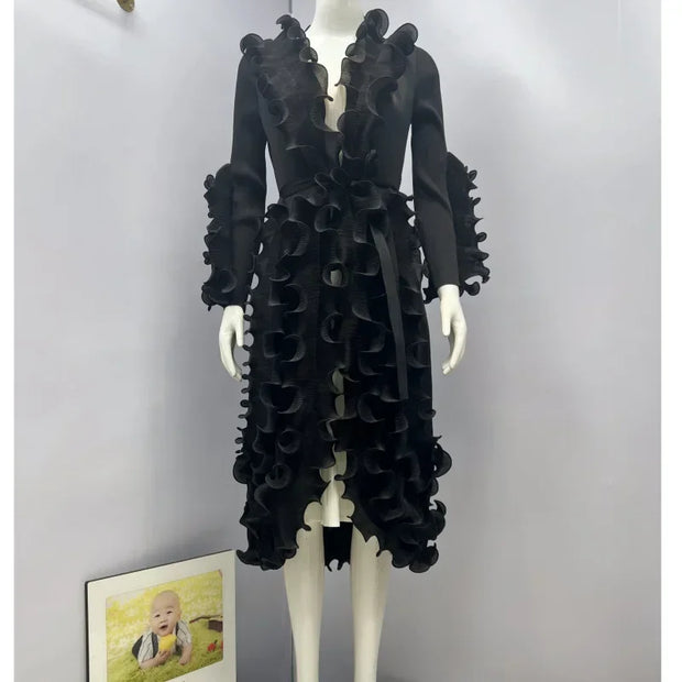 Festive 3D Mushroom Edge Dress