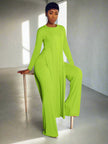 Solid Classic Women's Long Sleeve Set