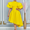 Elegant Party Ruffle Sleeve Dress