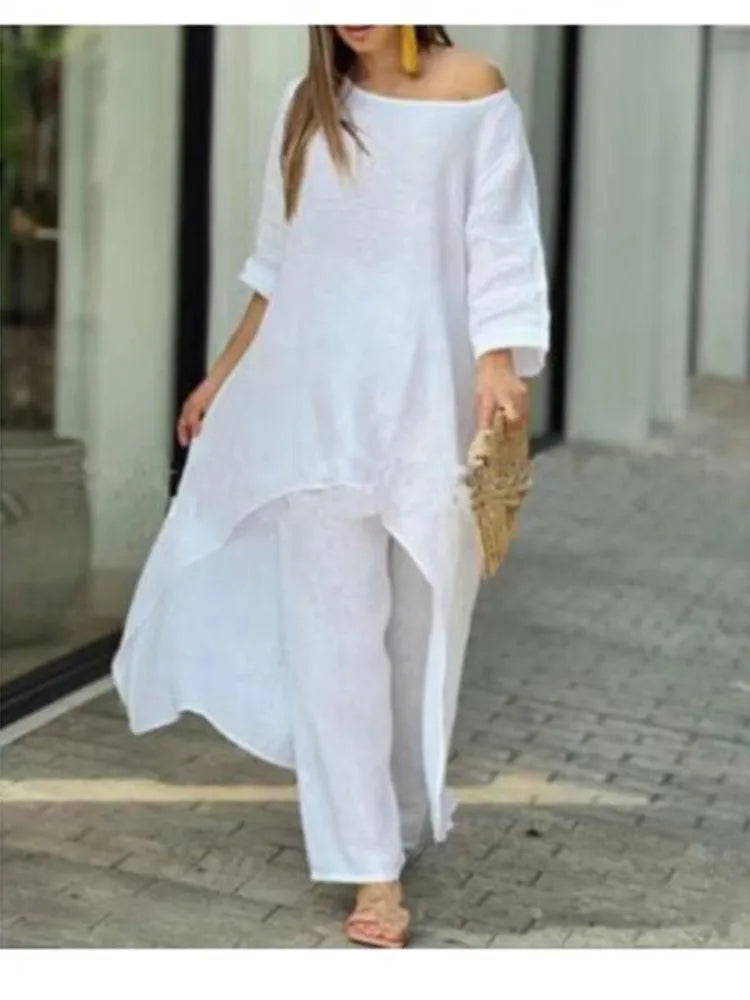Cotton Linen City Street Fashion Set