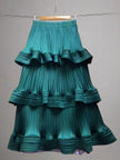 High Waist Pleated A-Line Skirt