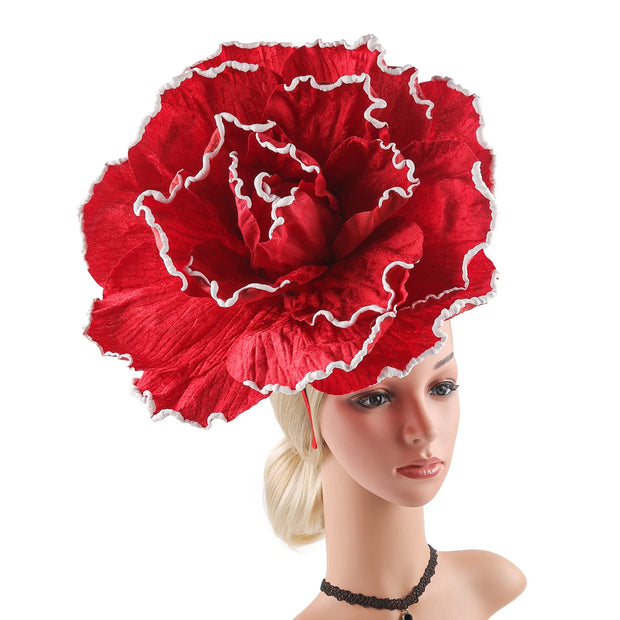 Rose Flower Derby Fascinator