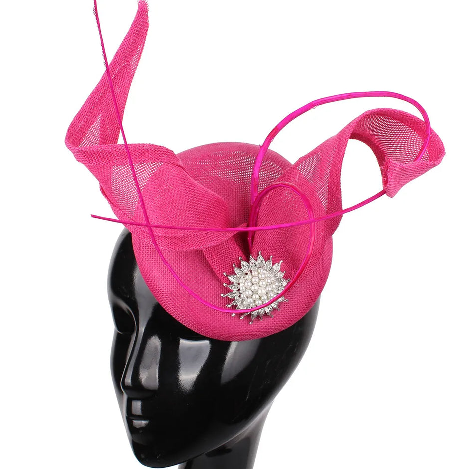 Elegant Mesh Ribbon Fascinator Hat