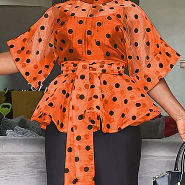 Polka Dot Summer Blouse