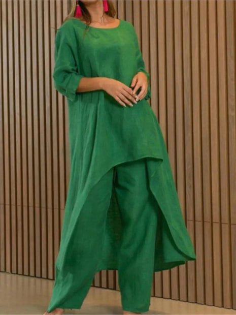 Cotton Linen City Street Fashion Set