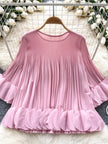 Bubble Sleeve Autumn Slim Fit Top